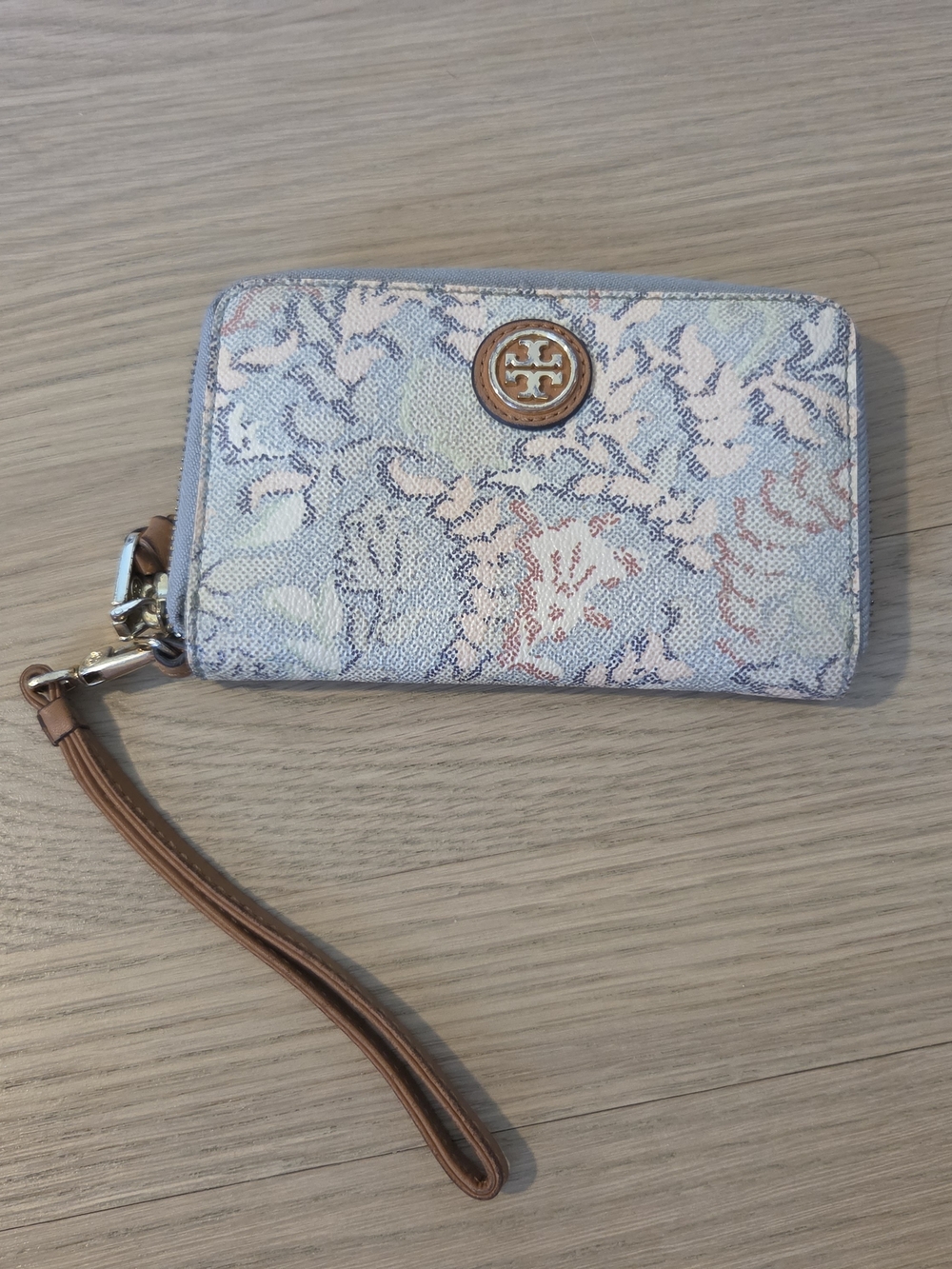 Tory Burch Pastel Floral Wristlet Wallet